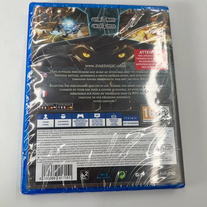 Jeu PS4 Blackguards 2 Limited day one Edition neuf sous blister - photo numéro 4