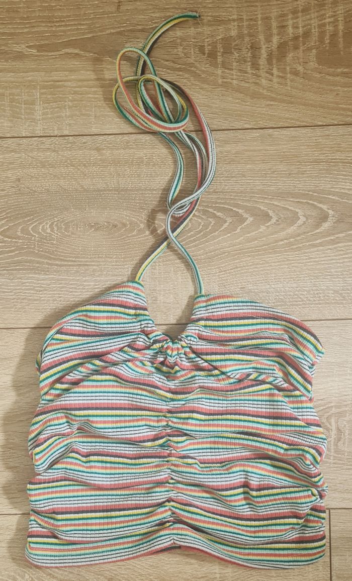 T. 36 (S) - Joli Crop Top rayé