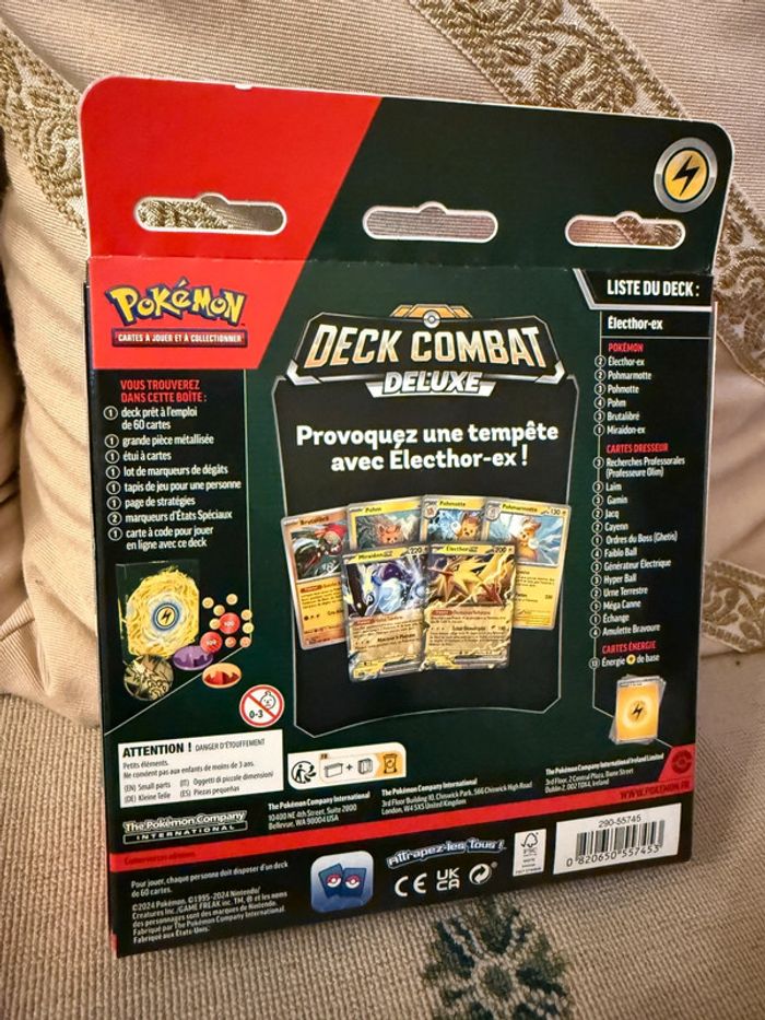 NEUF Coffret 60 cartes jeu Pokémon Deck de combat deluxe Electhor ex Miraidon ex - photo numéro 2