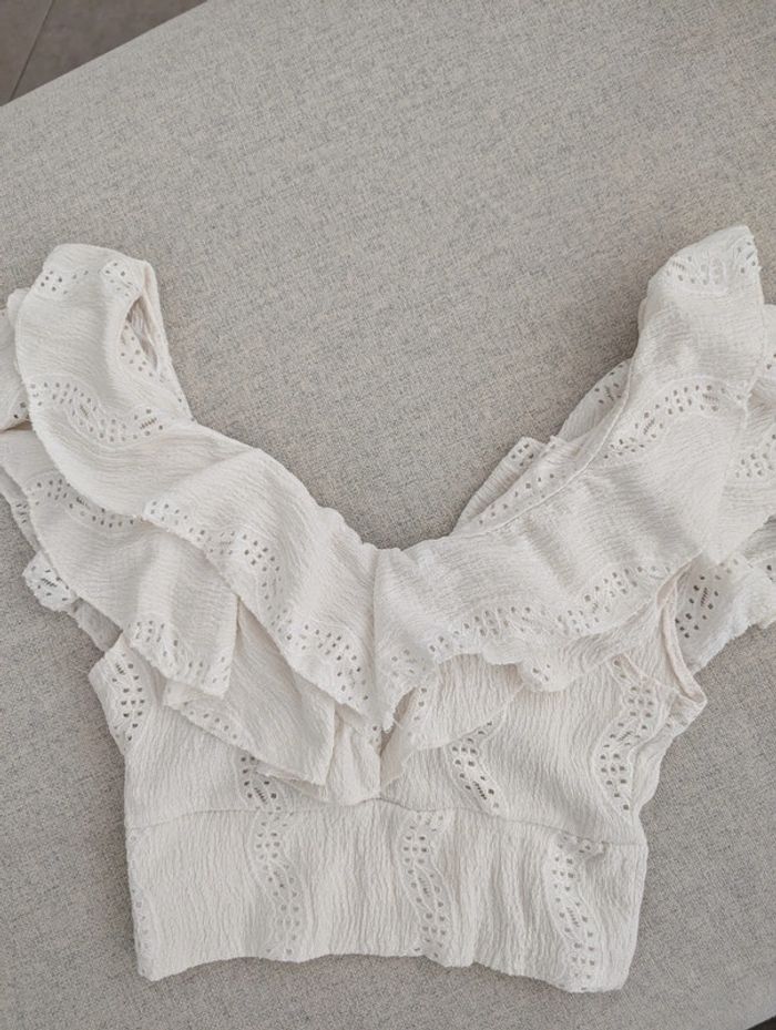 Crop top à volants Zara - photo numéro 9