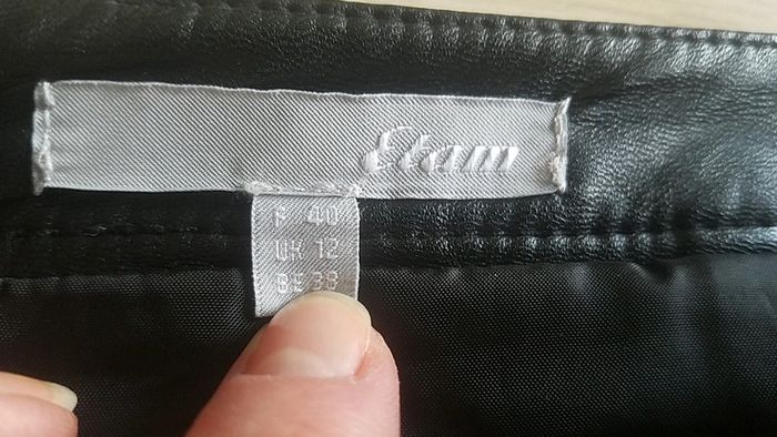 Jupe simili cuir noir Etam T40 - photo numéro 2