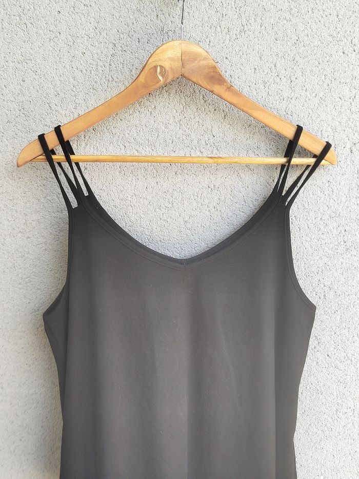 Haut noir à fines bretelles femme Shein taille 46  – Très bon état - photo numéro 3