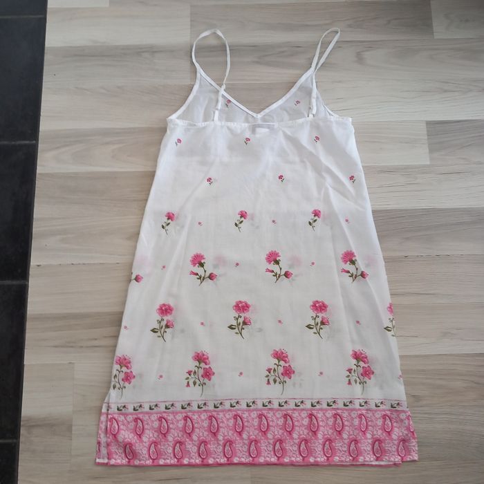 Robe femme à bretelles blanc à motifs Là-Bas taille 38 - photo numéro 7