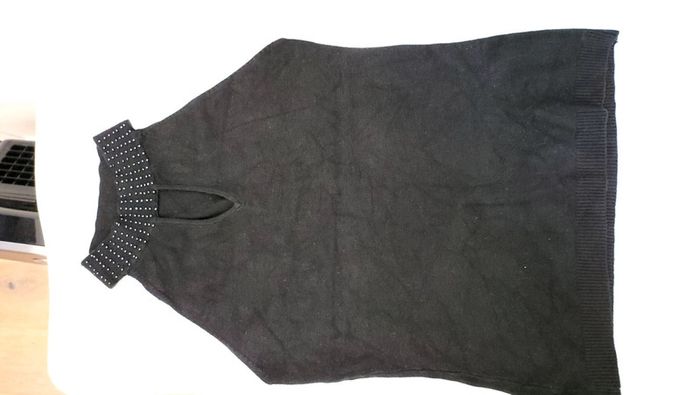 Pull sans manches col perlé taille unique - photo numéro 9