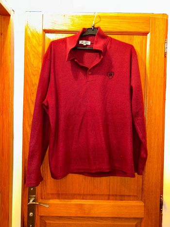 Pull polaire bordeaux
