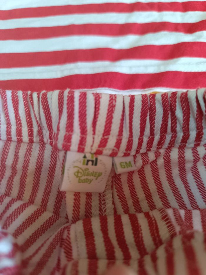 Ensemble short et Tee shirt Mickey 6 mois - photo numéro 6