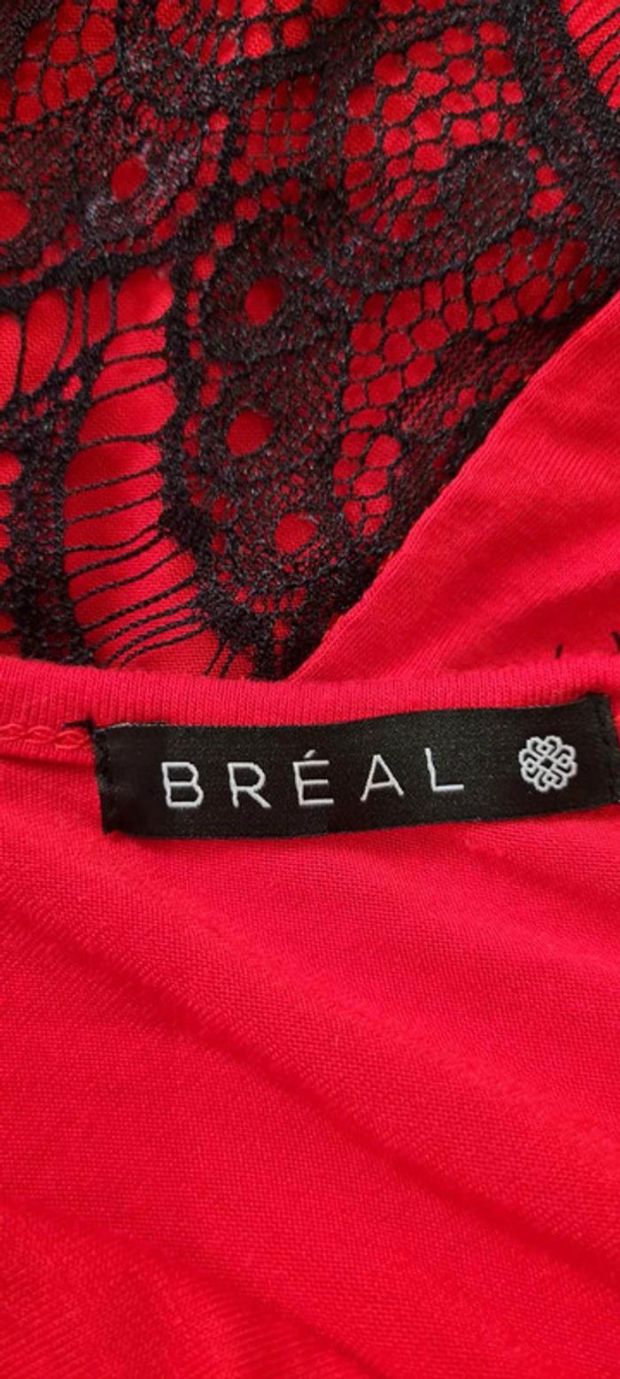 Debardeur rouge dentelé t 42 BRÉAL - photo numéro 8