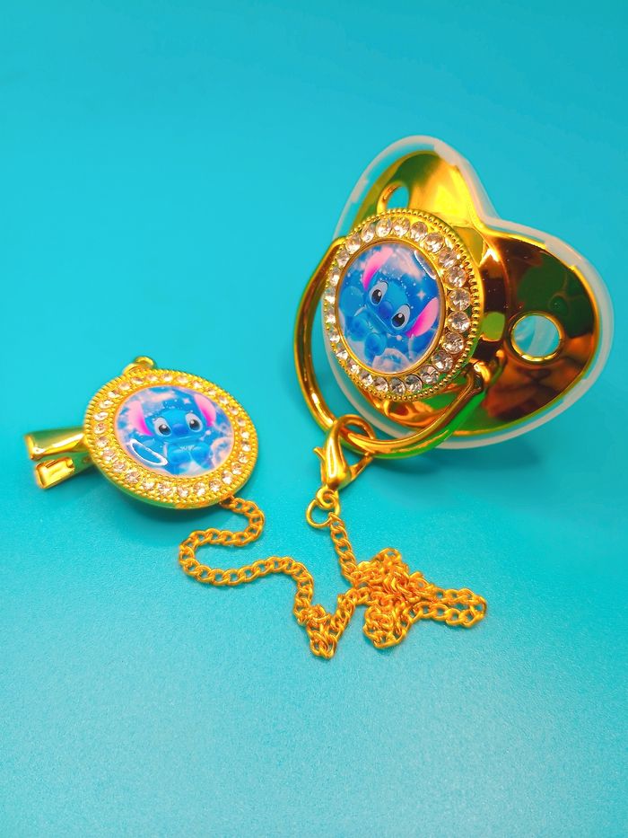 Tétine strass avec attache Stitch - photo numéro 3