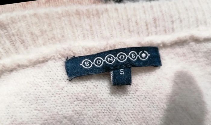 Pull col V sur le devant et l'arrière Bonobo taille S - photo numéro 7