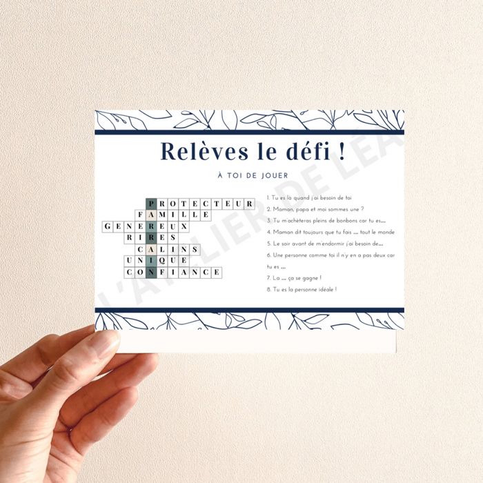 Cartes défis parrain marraine - photo numéro 5
