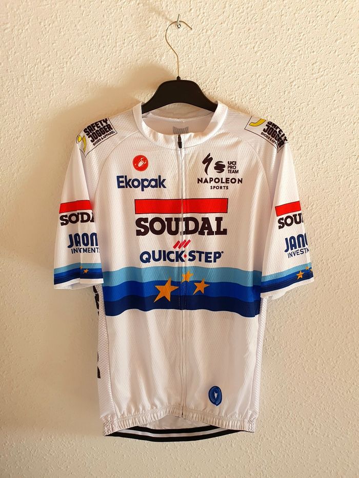 Maillot cyclisme 2025 taille L Team Soudal Quick Step Tim Merlier