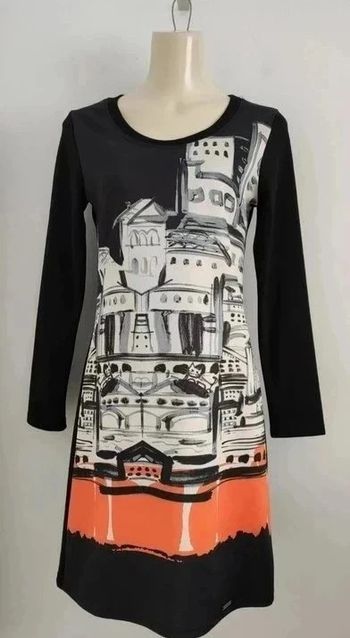 Robe imprimée manches longues - Cicero - taille S/M