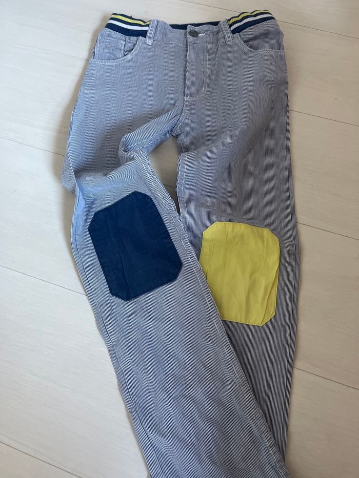 Pantalon rayé avec empiècement dpam 10ans