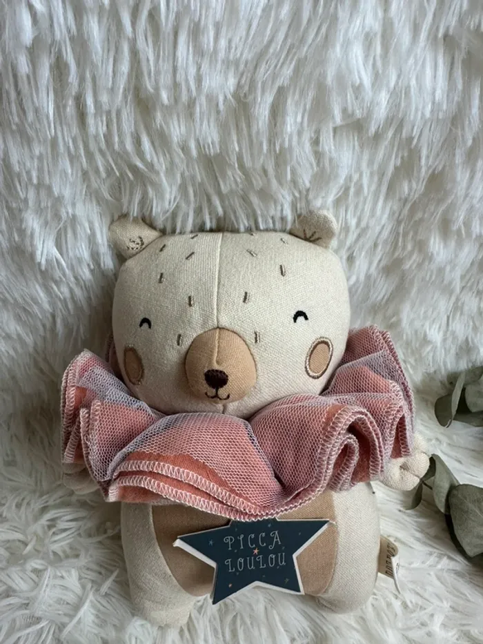 Peluche / poupée ours Picca Loulou - photo numéro 4
