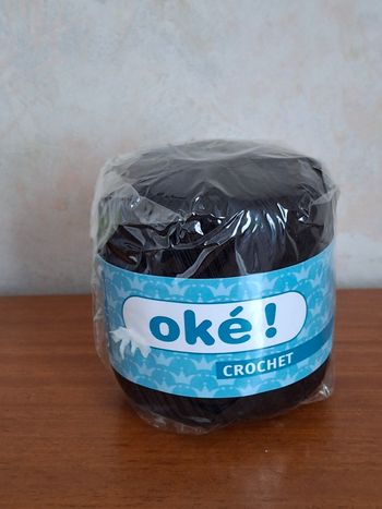 Pelote de fil pour crochet, noir