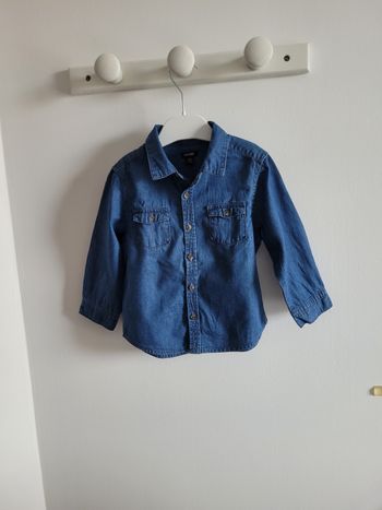 Chemise manches longues kiabi 24 mois 89 cm