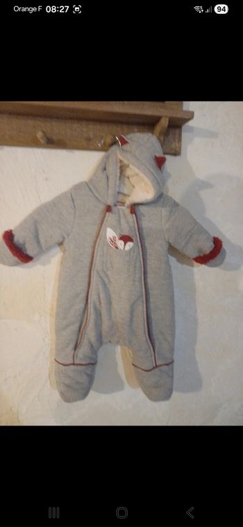 Combi pilote bébé taille 1 mois