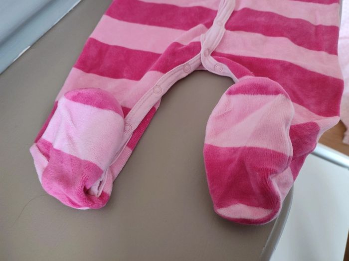 Pyjama rayé rose 6 mois Petit Bateau - photo numéro 4