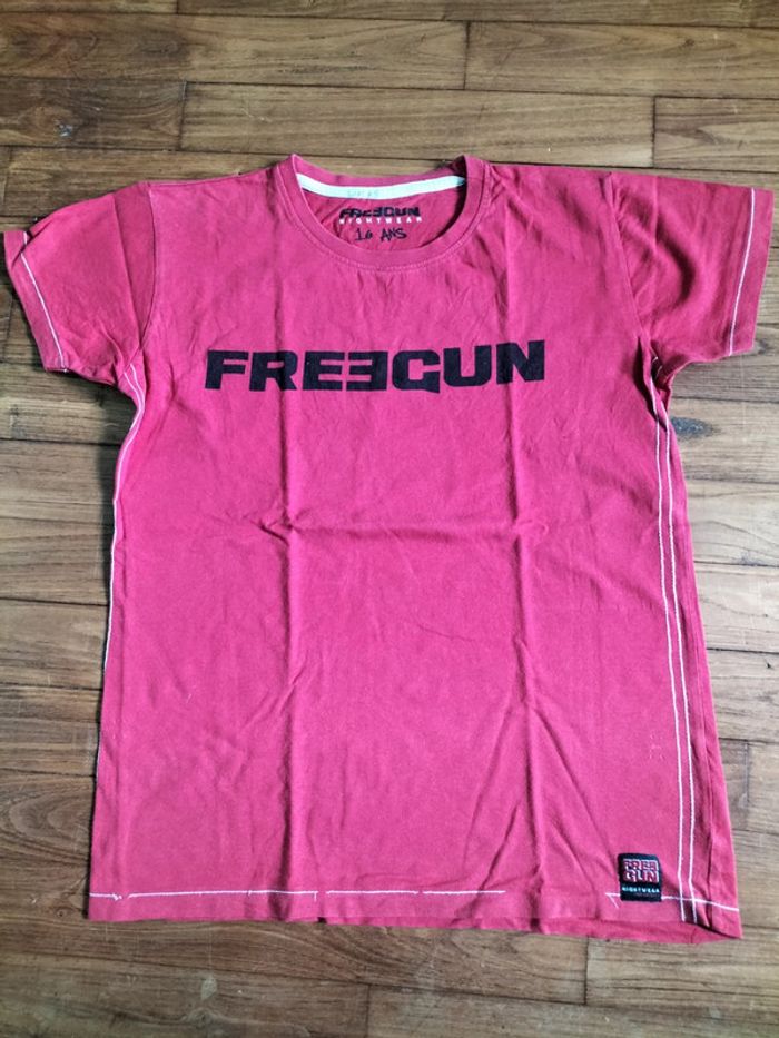 Tee-shirt manches courtes Freegun garçon 16 ans
