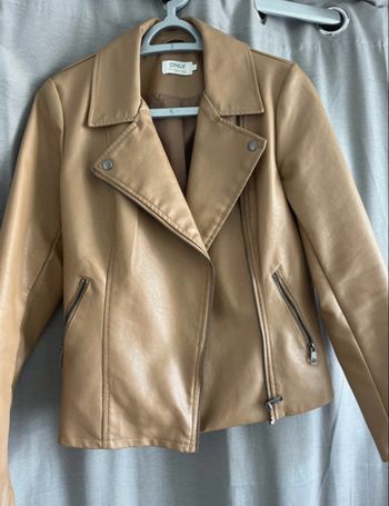 Veste simili cuir marron 36