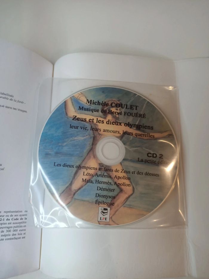 Livre cd zeus et les dieux olympiens (Michèle Coulet / la petite edition) - photo numéro 11