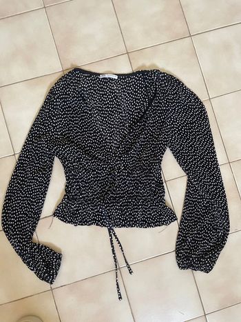 Top cache cœur à pois Zara 36