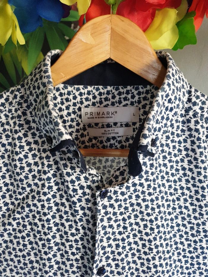 Chemise slim fit fleurie - photo numéro 2