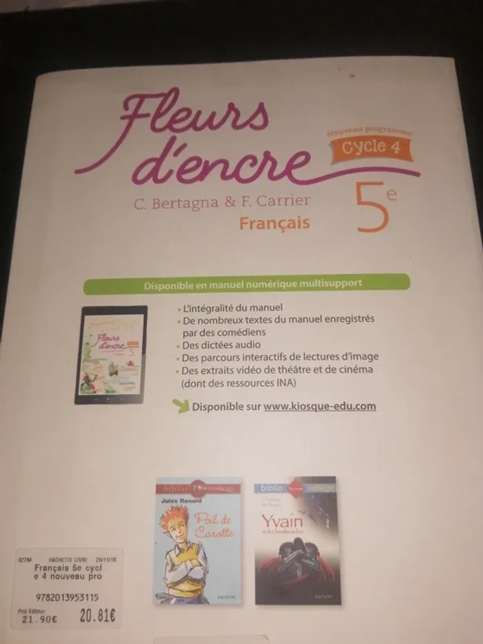 Français 5ème - photo numéro 2