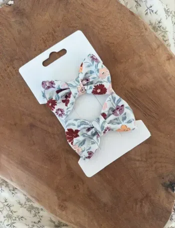 Barrettes  terre de chardon