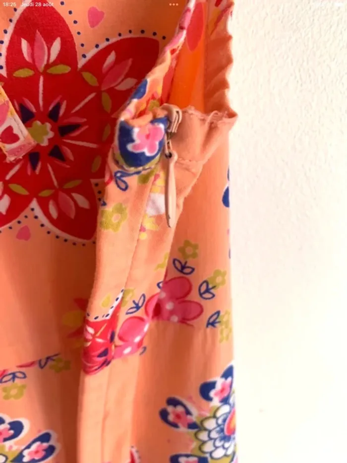 Robe d’été à fine bretelles et à imprimés fleuris 10 ans - photo numéro 5