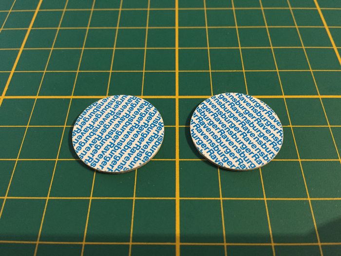 Lot x2 jetons neutres noir pièce détachée jeu de société Ramsès II Ravensburger #A65 - photo numéro 2