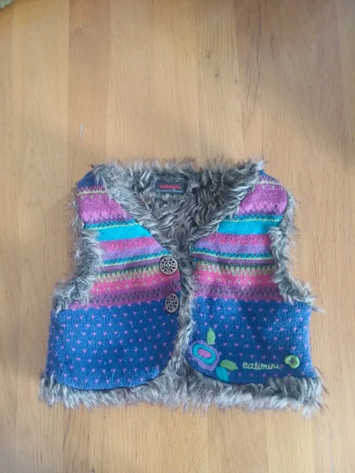 Veste fourrure catimini