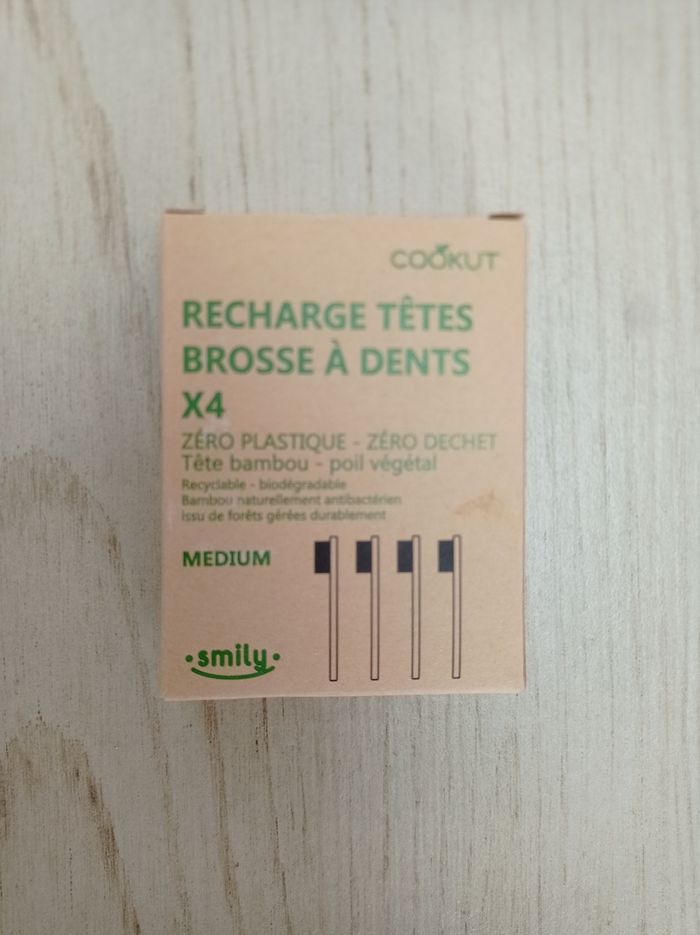 Recharge têtes brosse à dents X4 "Cookut"