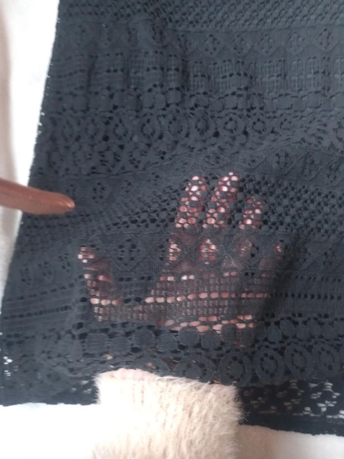 Robe noire courte style dentelle - photo numéro 5