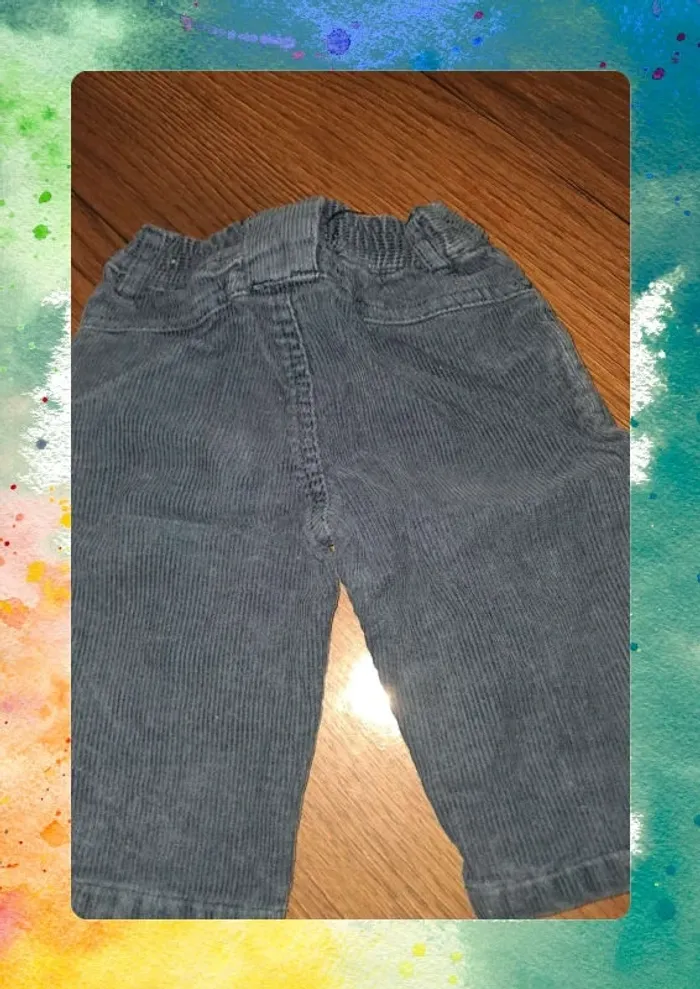 Pantalon 6 mois bleu - photo numéro 5