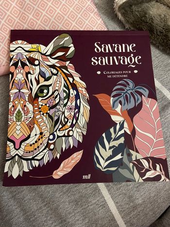 Coloriage savane sauvage détente 