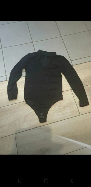 Body noire scintillant S/M