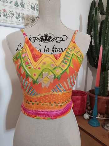 Haut de maillot multicolore made in Spain taille 38