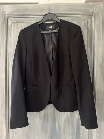 Blazer court noir femme 36