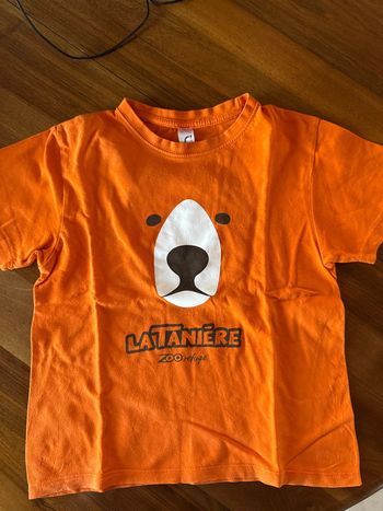 Teeshirt 10 ans manches courtes la tanière zoo refuge