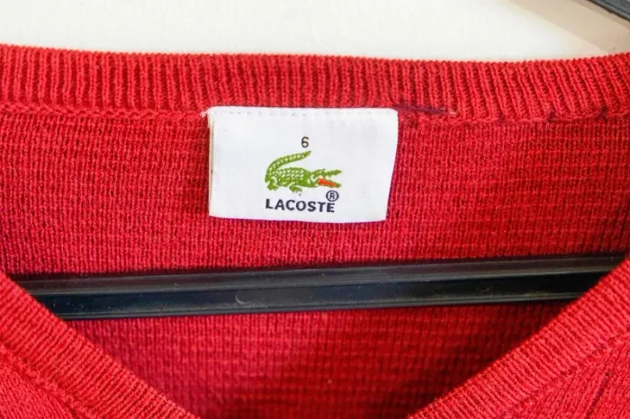 C50 pull bordeaux Lacoste XL - photo numéro 3