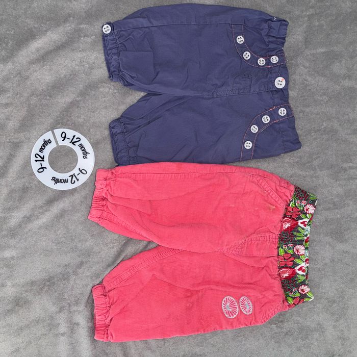Lot 10 pantalons bébé fille 9 mois - photo numéro 10