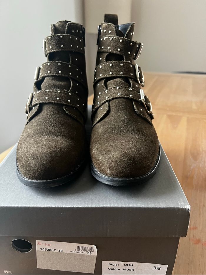 Bottines marron femme - photo numéro 4