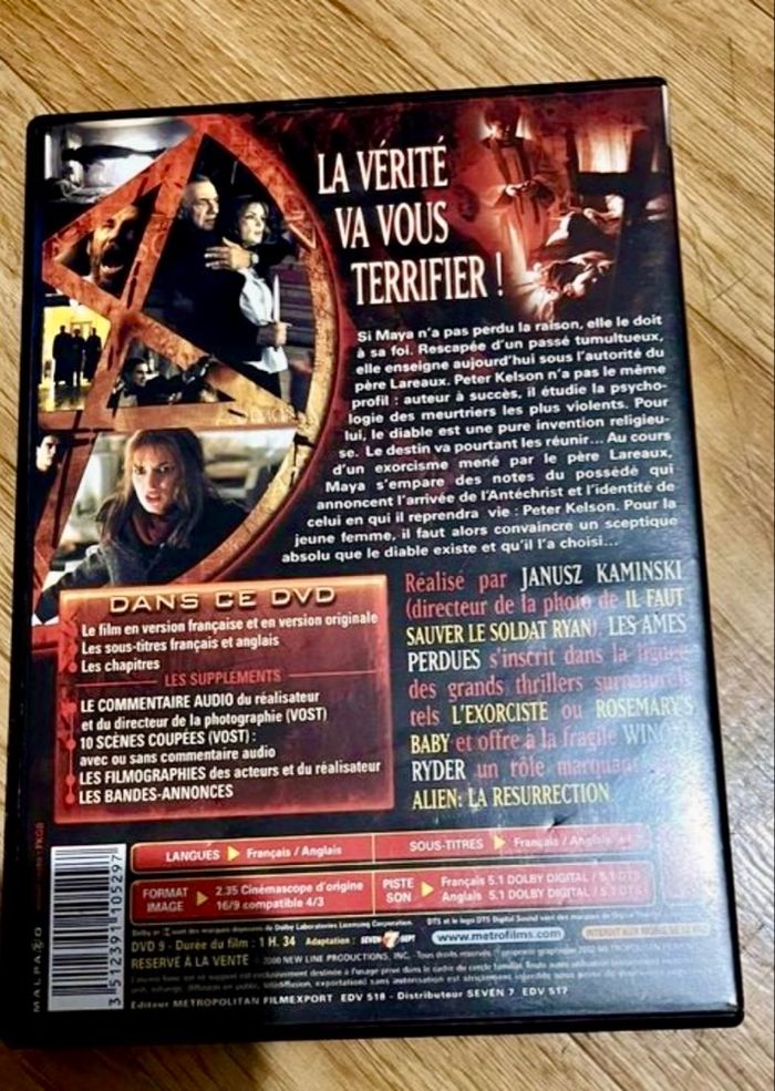 DVD Film D’horreur les âmes Perdues - photo numéro 2