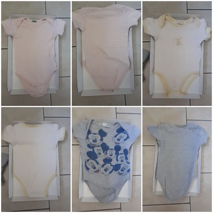 Lot 5 bodies bébé 6-9 mois - photo numéro 2