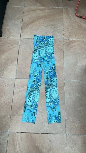 Legging imprimé bleu vert neuf (n°20)