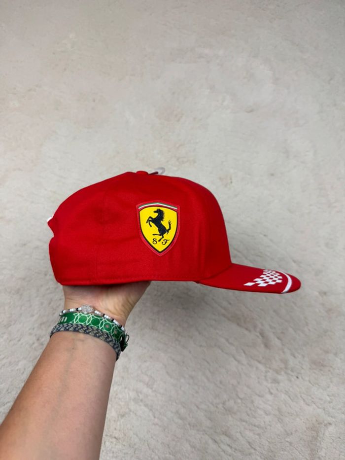 Casquette Puma Ferrari F1 16 Charles Leclerc Rouge Neuve - photo numéro 3
