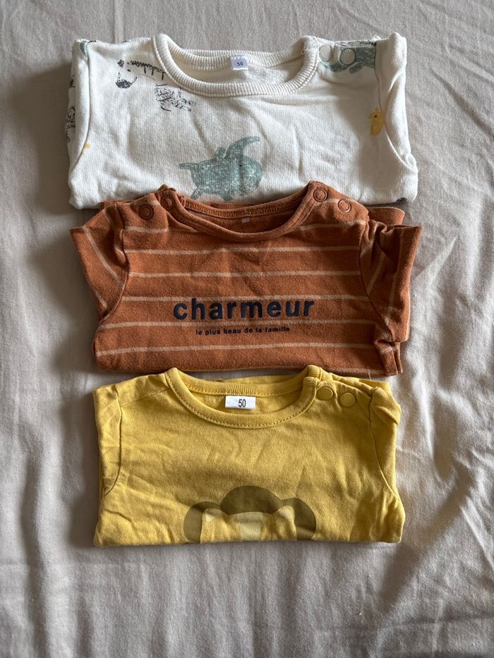 Lot de 3 tee-shirt manches longues