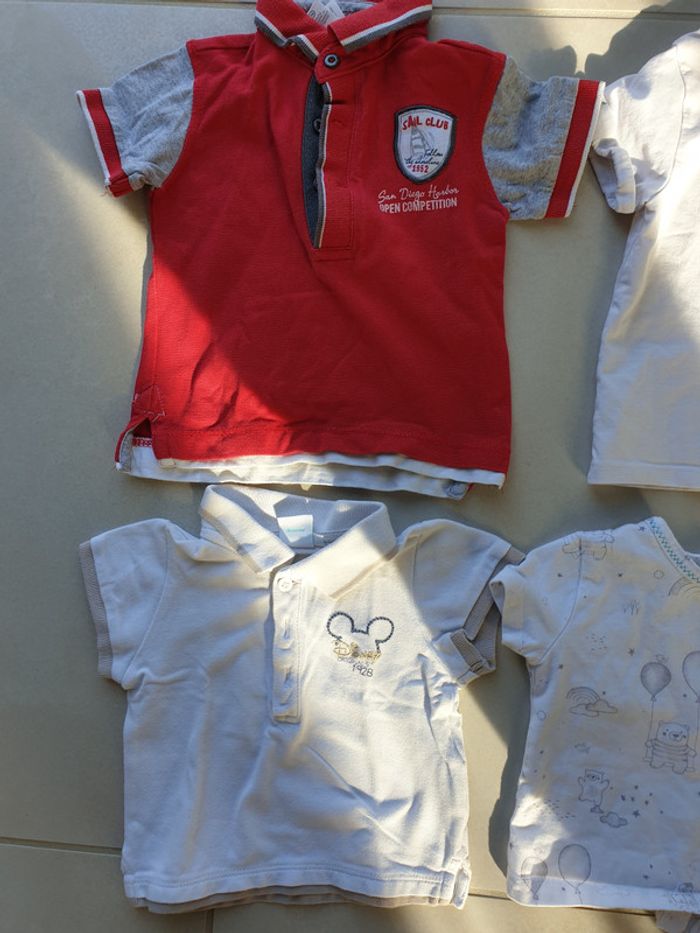 5 t-short manche courte 9 mois 71 cm 1an 12 mois 74 cm - photo numéro 2