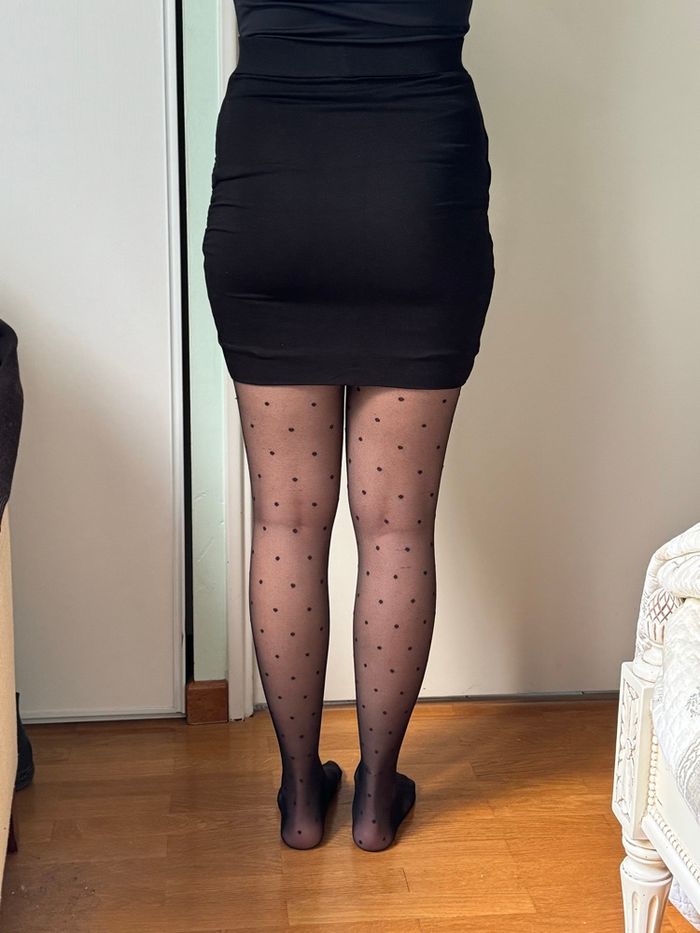 Mini jupe drapée noire - Stradivarius - photo numéro 4